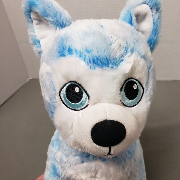 2019 Build a Bear Blue Blast Husky Dog 14" Plush - Picture 13 of 14